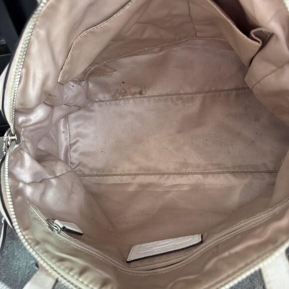 Coach Taylor Eyelet Leather Satchel w/ Shoulder Strap Ivory/White F27392 Bridal - Picture 7 of 10